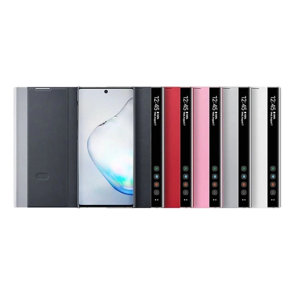 Galaxy S Series PU Leather Side Window Flip Case