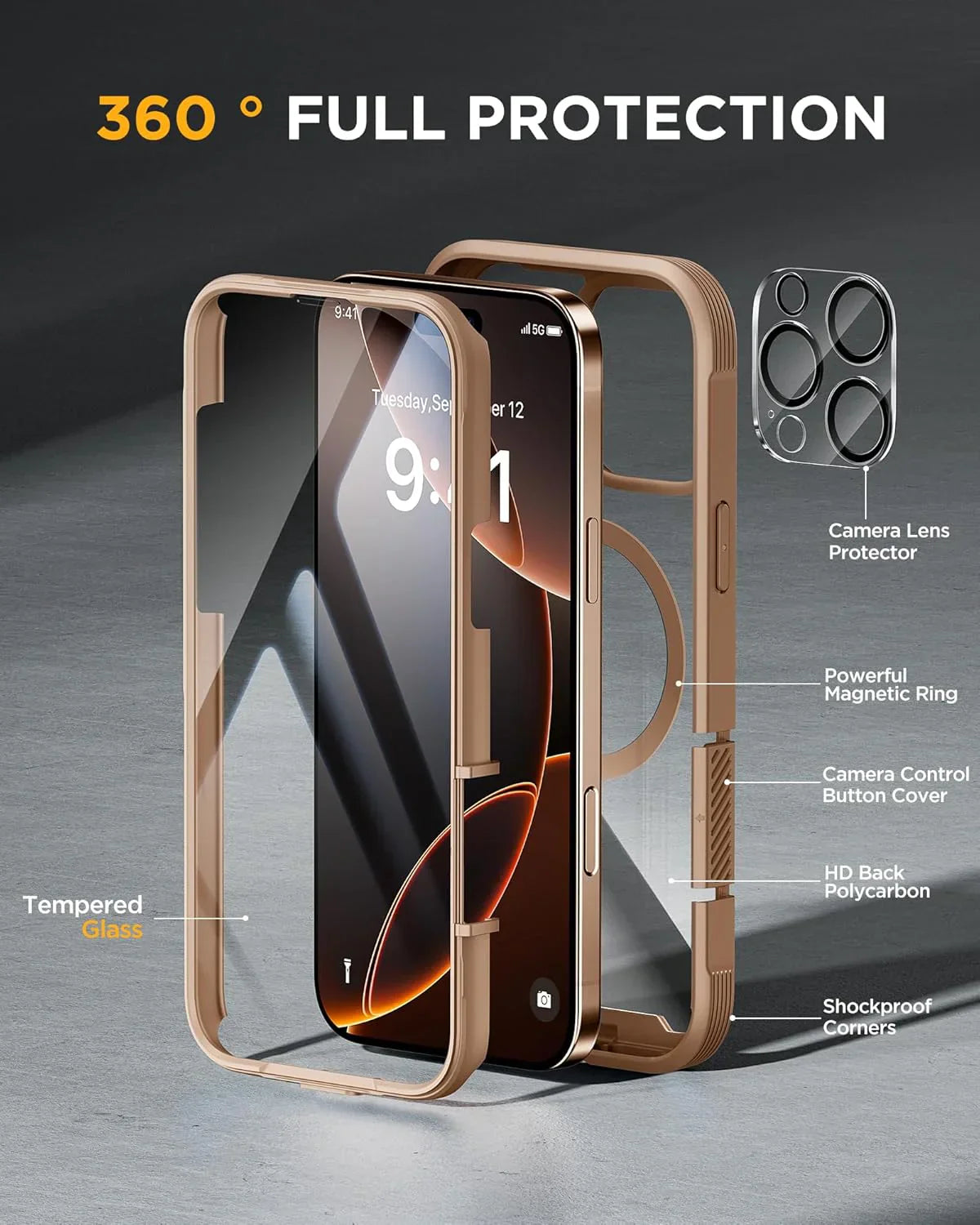 iPhone 16 Pro Series 360° Protection Case