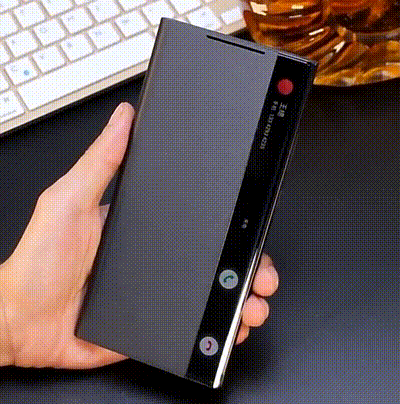 Galaxy S Series PU Leather Side Window Flip Case