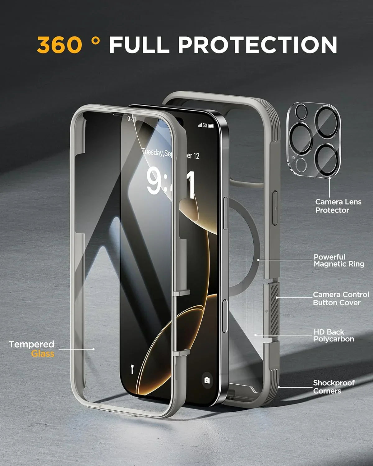 iPhone 16 Pro Series 360° Protection Case